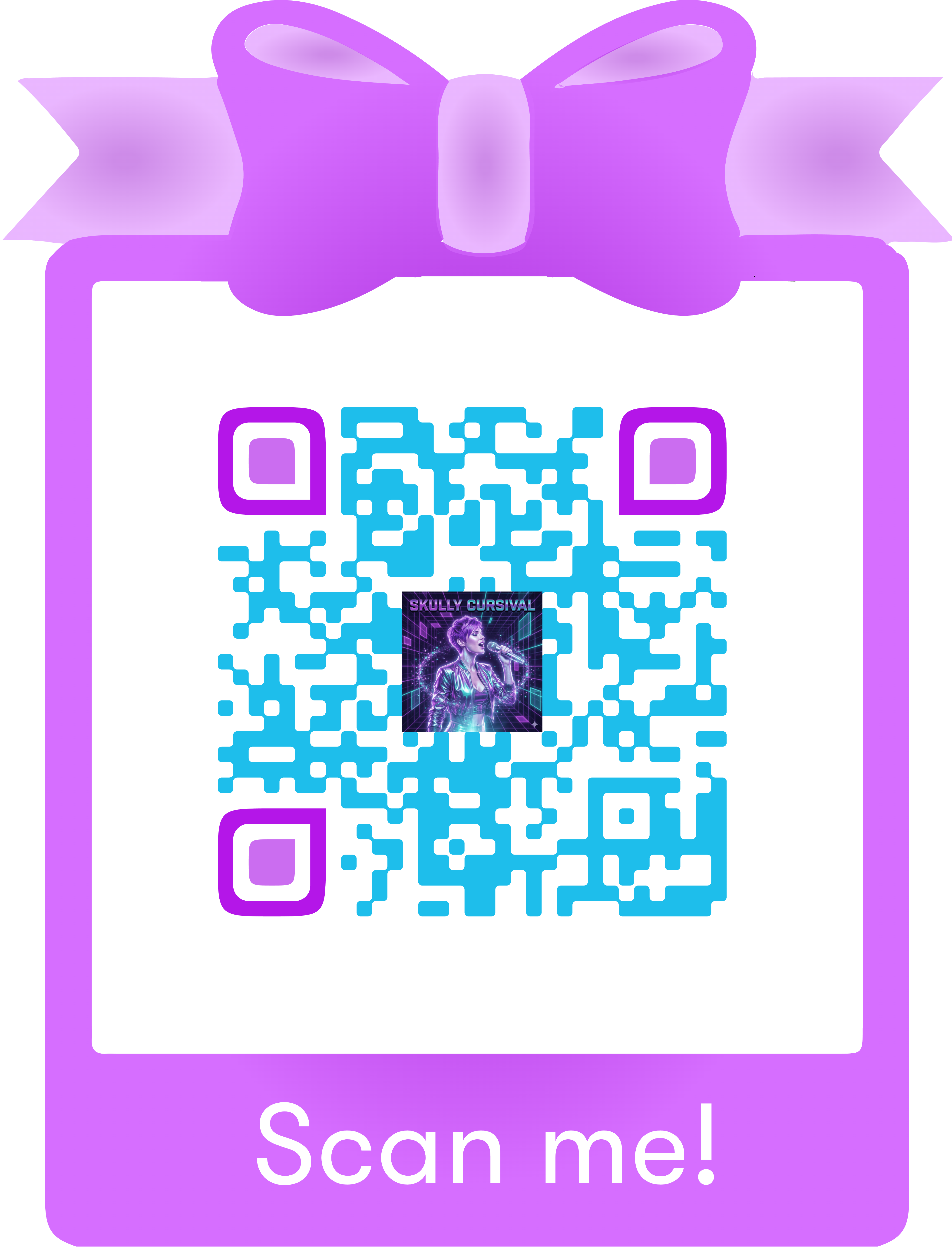 Skully Cursival QR code